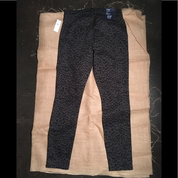 GAP MID RISE ANIMAL PRINT LEGGING JEANS SIZE- 4 - Picture 2 of 7